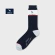 アダバット(メンズ)(adabat(Men))の【新レーベル ADABAT NAVY】バイカラーレギュラーソックス ネイビー(094)