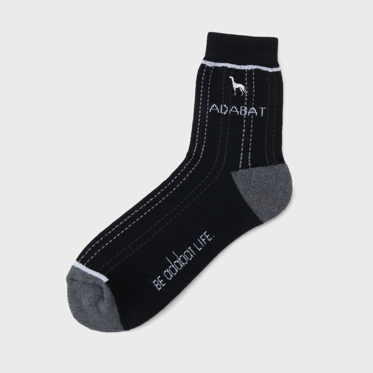 アダバット(メンズ)(adabat(Men))のストライプメッシュショートソックス ソックス