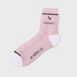 アダバット(メンズ)(adabat(Men))のストライプメッシュショートソックス ピンク(071)