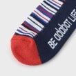 アダバット(メンズ)(adabat(Men))の【新レーベル ADABAT NAVY】マルチボーダーベリーショートソックス4