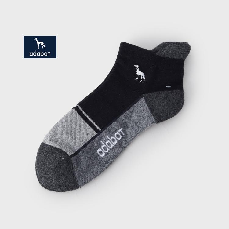 アダバット(メンズ)(adabat(Men))の【新レーベル ADABAT NAVY】カラーブロックベリーショートソックス ソックス