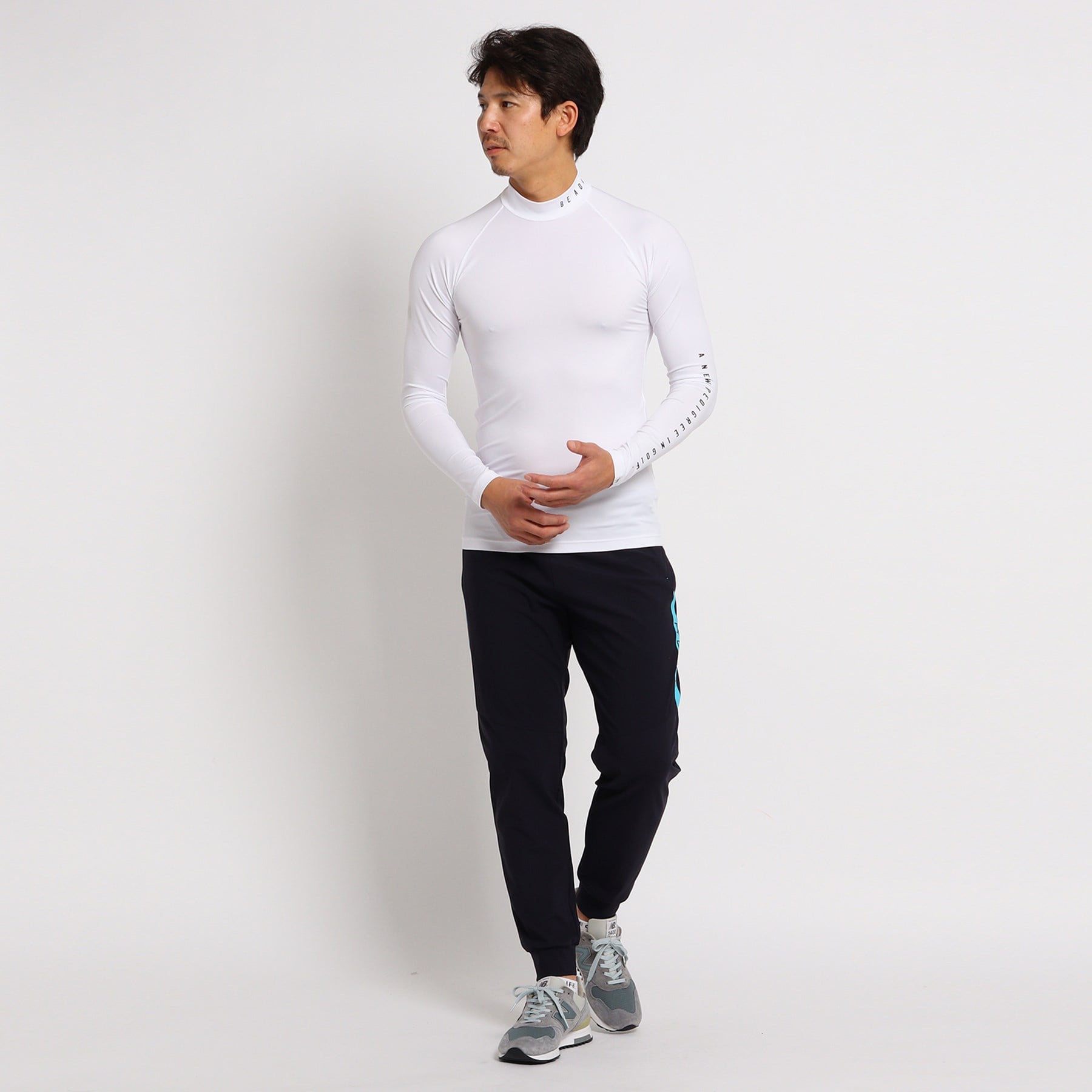 アダバット(メンズ)(adabat(Men))の【COOL UV対策】ハイネックスポーツインナー19