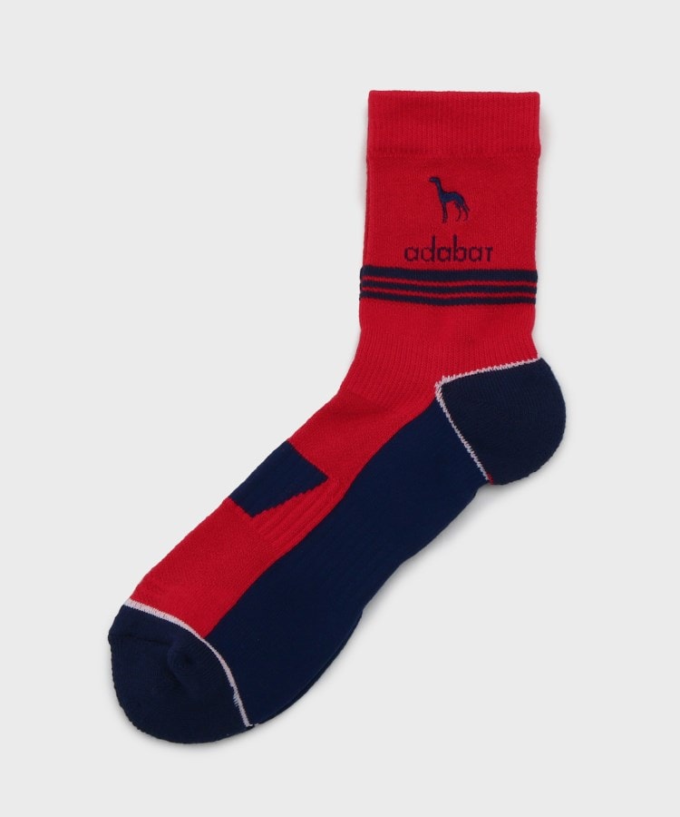 アダバット(メンズ)(adabat(Men))の【新レーベル ADABAT NAVY】バイカラーショートソックス1