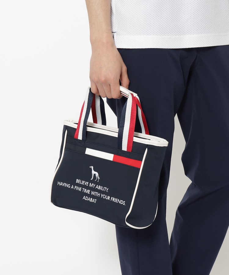 アダバット(メンズ)(adabat(Men))の【新レーベル ADABAT NAVY】トリコロール カートバッグ5