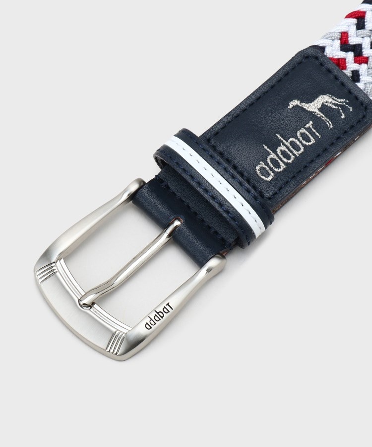 アダバット(メンズ)(adabat(Men))の【新レーベル ADABAT NAVY】トリコロールメッシュベルト4