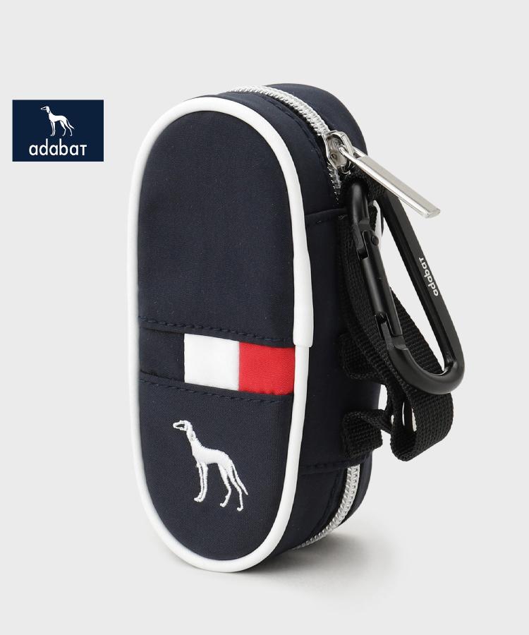 アダバット(メンズ)(adabat(Men))の【新レーベル ADABAT NAVY】トリコロールジップボールケース ネイビー(094)