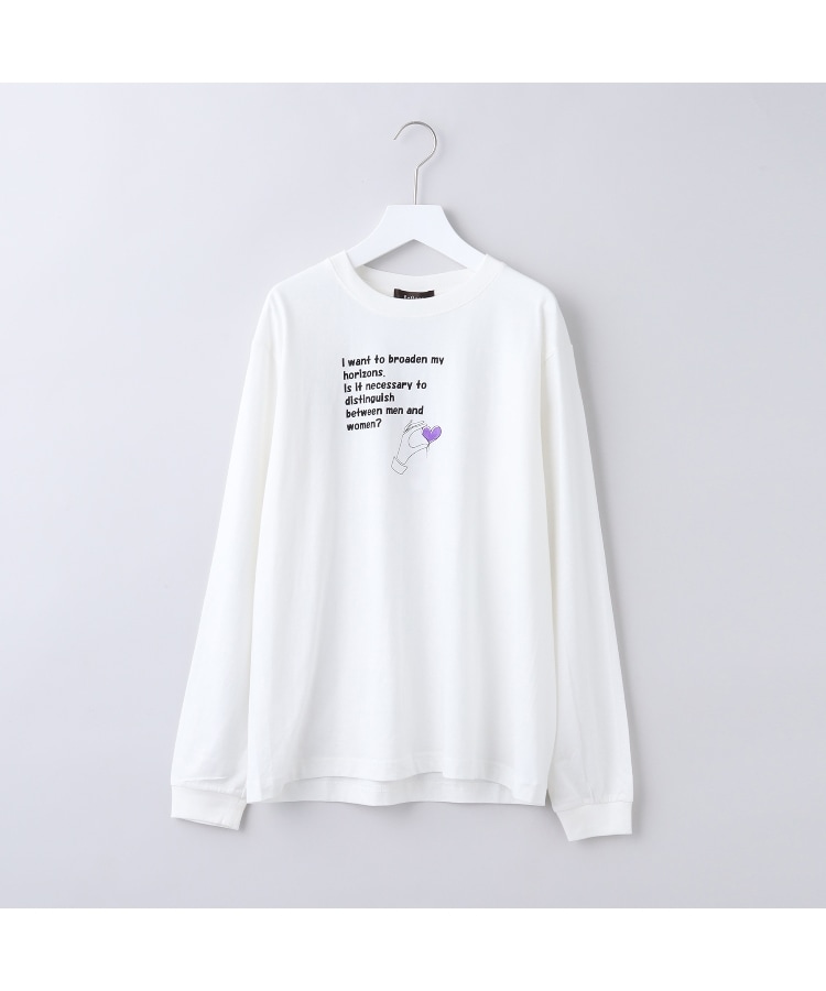 Reflect(リフレクト) 【WORLD for the World/洗える】Heart ロゴ ロングスリーブTシャツ