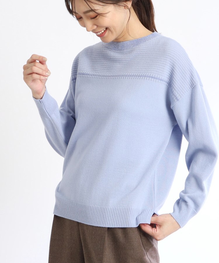 【WEB限定カラーあり】ラウンドネックニット