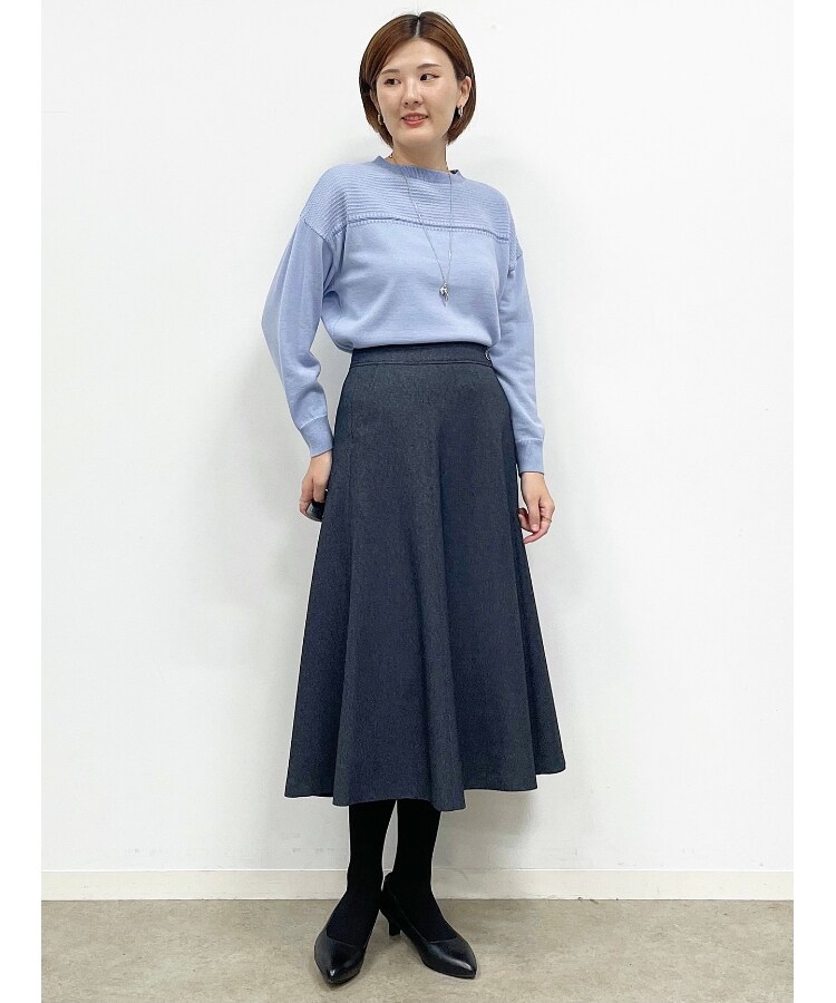 【WEB限定カラーあり】ラウンドネックニット