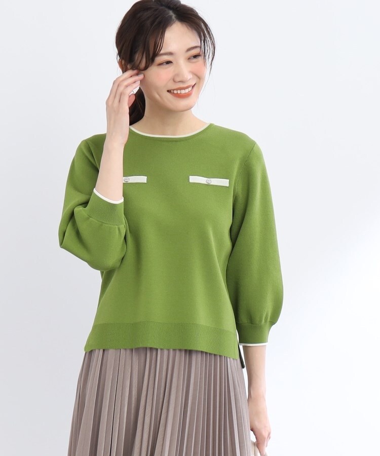 リフレクト(Reflect)の【WEB限定カラーあり/洗える】クラシカルダイヤ柄ニット13