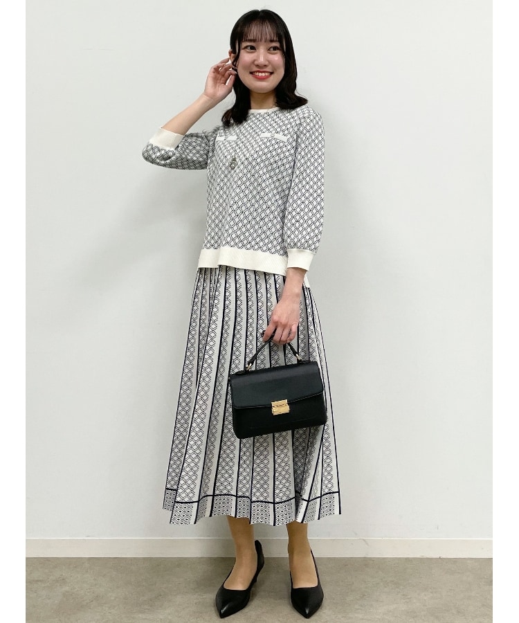 リフレクト(Reflect)の【WEB限定カラーあり/洗える】クラシカルダイヤ柄ニット39