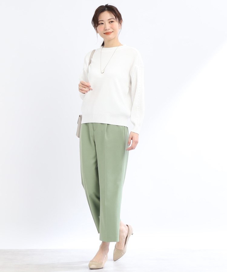 洗える】ワイドクロップドパンツ（6～9分丈パンツ） | Reflect