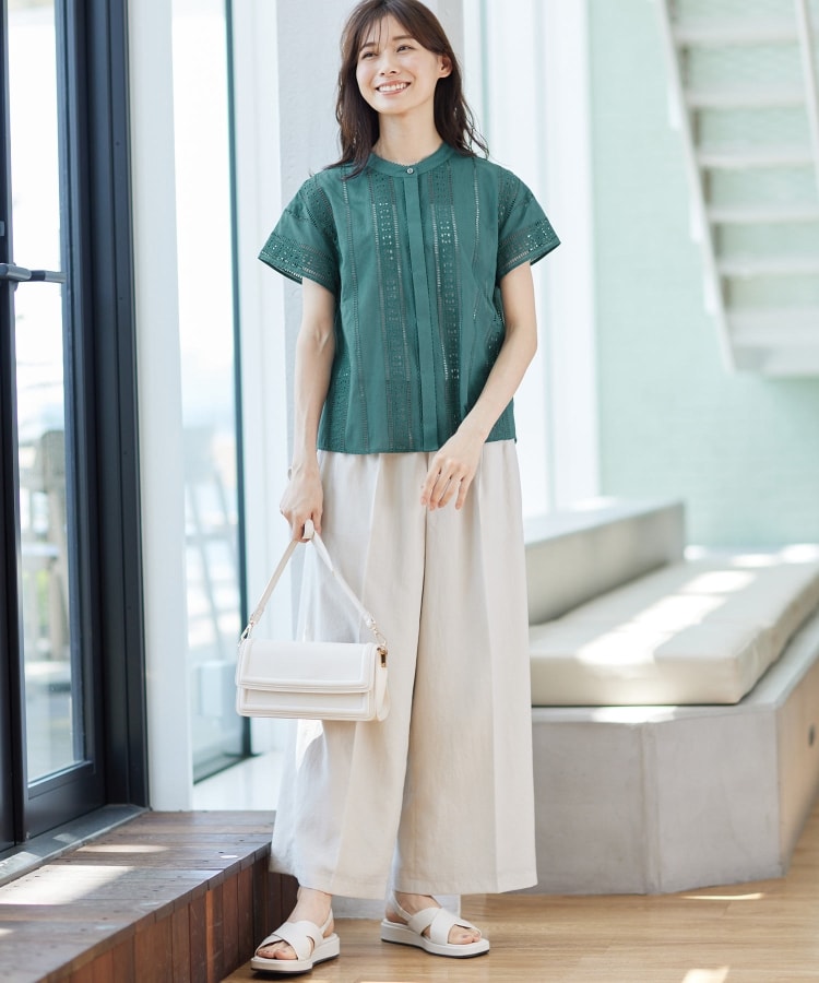 SALE/体型カバー/マシンウォッシュ可/ウエスト総ゴム】フル SALE/体型カバー/マシンウォッシュ可/ウエスト総ゴム】フル