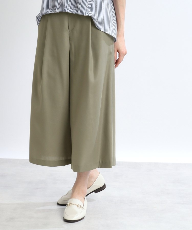 SALE/体型カバー/マシンウォッシュ可/ウエストゴム仕様 SALE/体型カバー/マシンウォッシュ可/ウエストゴム仕様