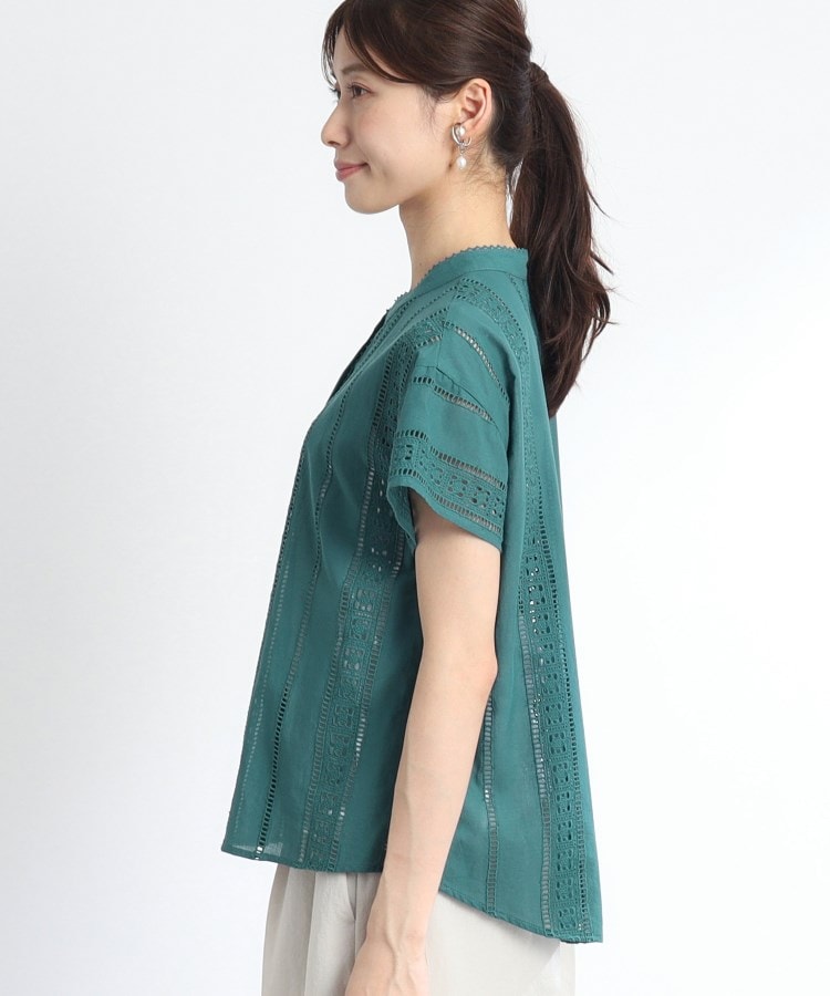 リフレクト(Reflect)の【SALE／手洗い可能】涼しげ刺繍レースブラウス22