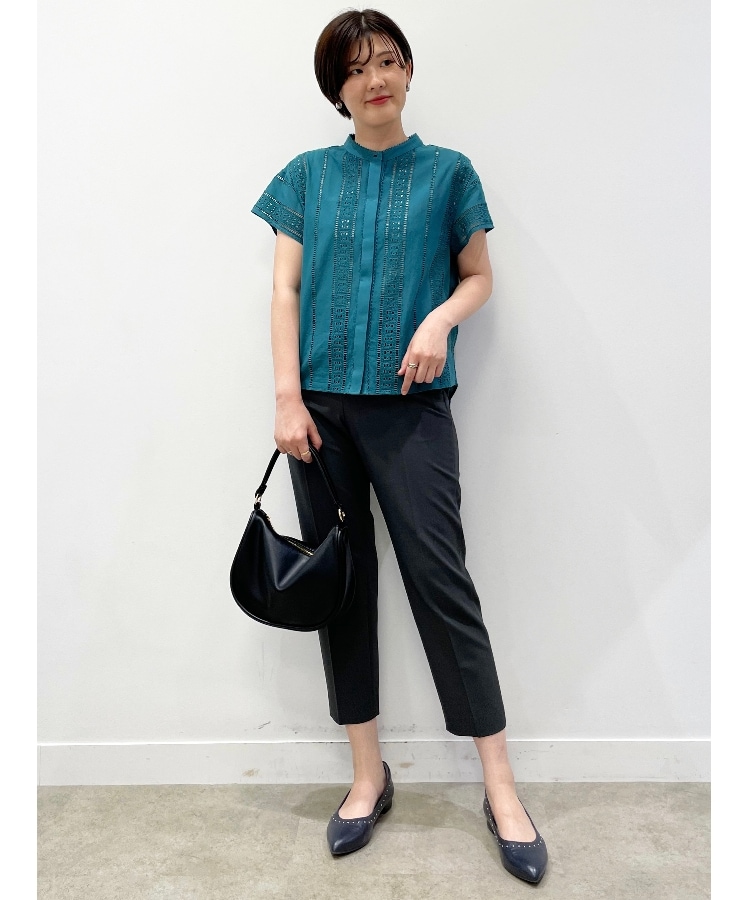 リフレクト(Reflect)の【SALE／手洗い可能】涼しげ刺繍レースブラウス6