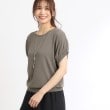 リフレクト(Reflect)の【SALE／人気♪／WEB限定カラーあり／洗える／二の腕カバー◎】ボートネックニット チャコールグレー(013)