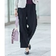 リフレクト(Reflect)の【SALE／接触冷感／洗える】デニム調ストレートシルエットパンツ ブラック(019)