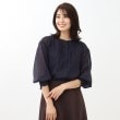 リフレクト(Reflect)の【接触冷感／洗える】ピンタックシアーブラウス ネイビー(394)