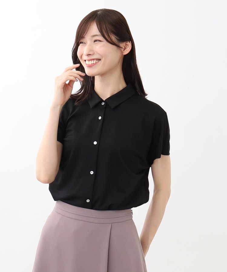 リフレクト(Reflect)の【SALE／接触冷感／マシンウォッシュ／二の腕カバー】フレンチスリーブブラウス13