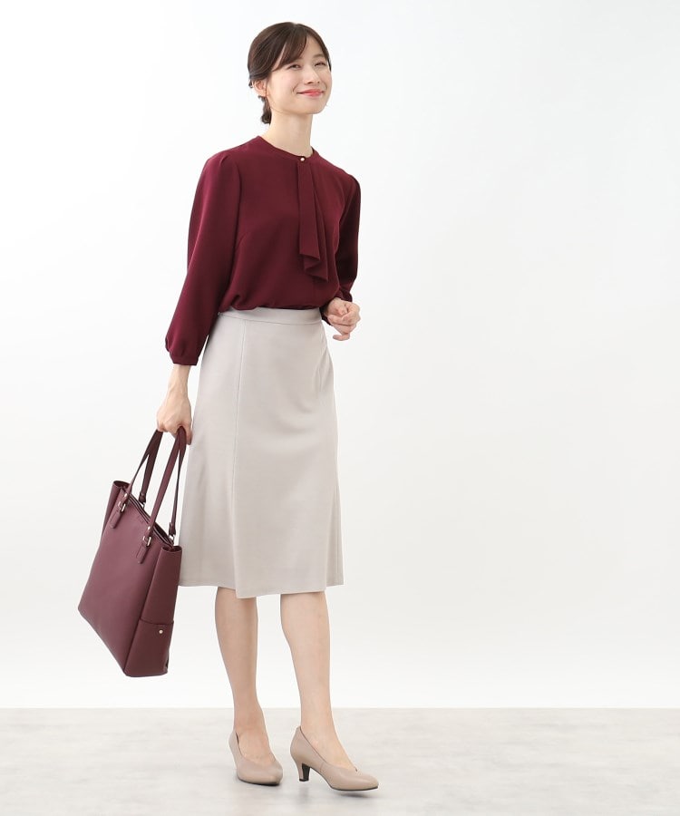 リフレクト(Reflect)の【WEB限定カラーあり／接触冷感／マシンウォッシュ】ボータイ風デザインブラウス13