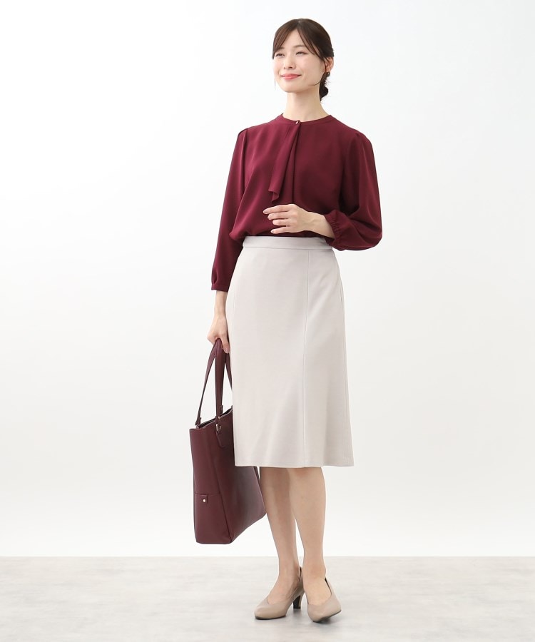 リフレクト(Reflect)の【WEB限定カラーあり／接触冷感／マシンウォッシュ】ボータイ風デザインブラウス14