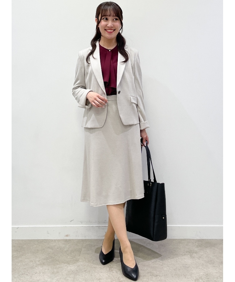 リフレクト(Reflect)の【WEB限定カラーあり／接触冷感／マシンウォッシュ】ボータイ風デザインブラウス2