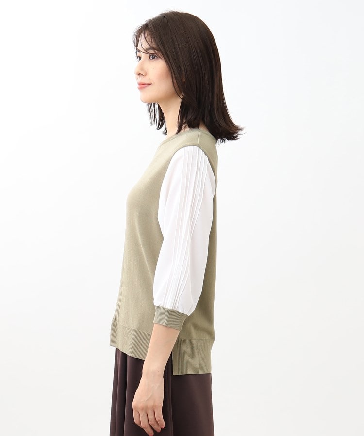 リフレクト(Reflect)の【WEB限定カラーあり／UVカット／接触冷感／洗える／涼しく着られる】シフォンスリーブニット26