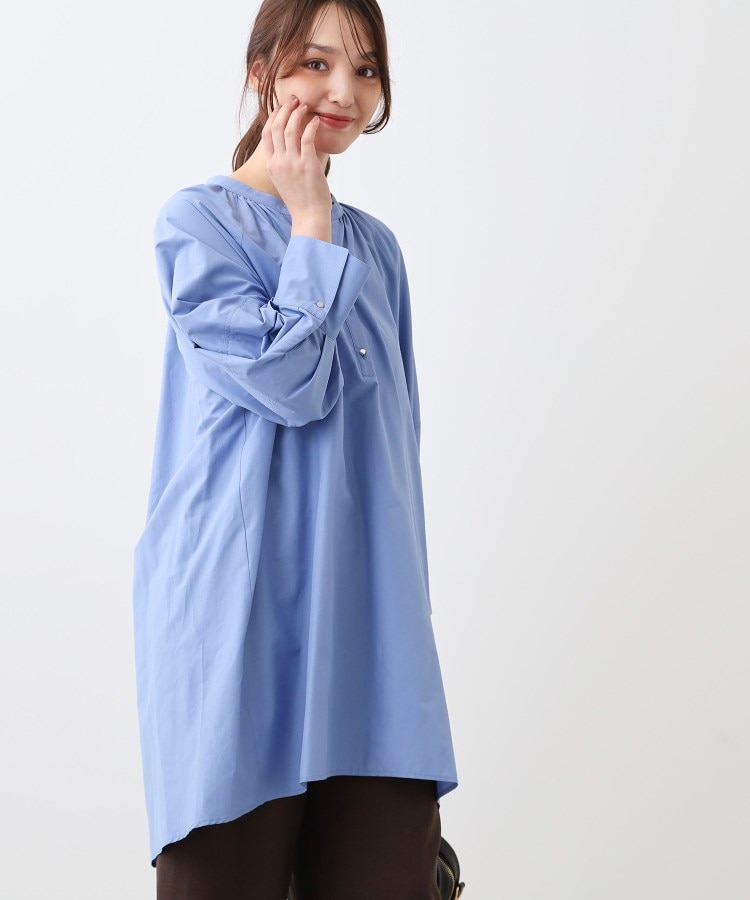リフレクト(Reflect)の【SALE／E‐QUALITY／手洗い可】スキッパーネックチュニックブラウス9