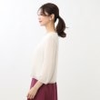 リフレクト(Reflect)の【ジャケットのインナーにおすすめ】タックディティールブラウス10