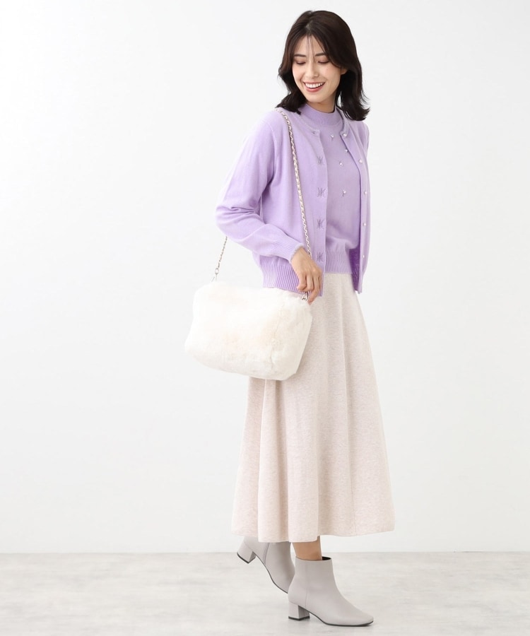 リフレクト(Reflect)の【WEB限定カラーあり／洗える／アンサンブル】パール調刺繍ニット＋カーディガン18