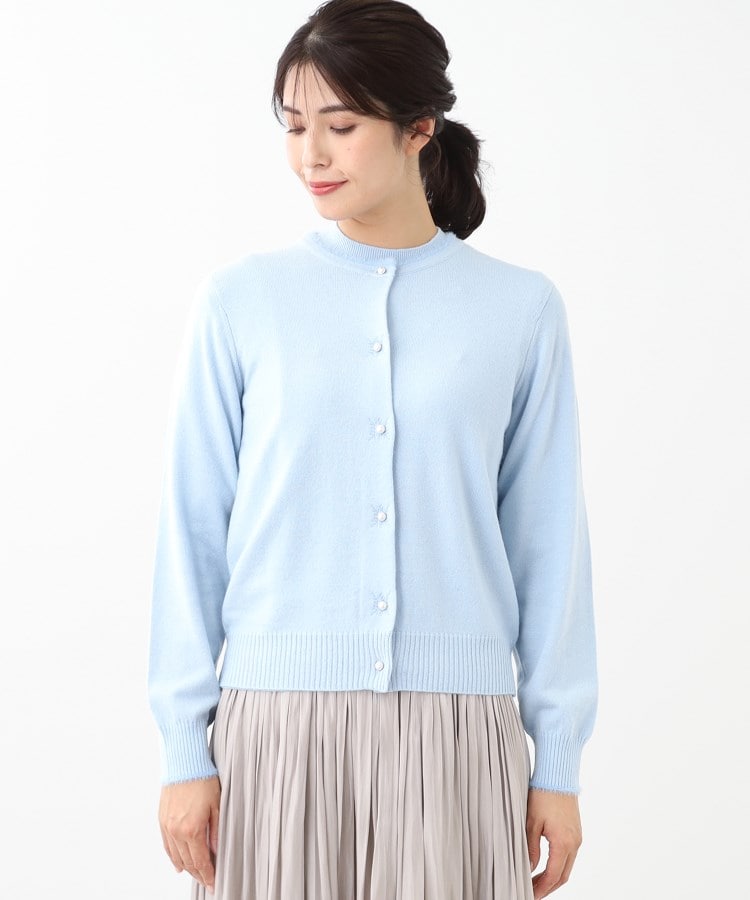 リフレクト(Reflect)の【WEB限定カラーあり／洗える／アンサンブル】パール調刺繍ニット＋カーディガン26