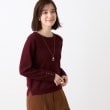 リフレクト(Reflect)の【手洗い可】カフス風デザインニット ボルドー(564)
