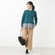 リフレクト(Reflect)の【春SALE／E‐QUALITY】異素材ドッキングプルオーバー10