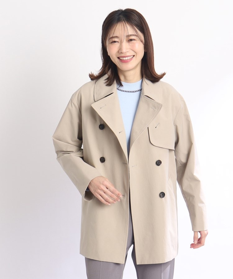 SALE/撥水】ショートトレンチコート(トレンチコート SALE/撥水】ショートトレンチコート(トレンチコート