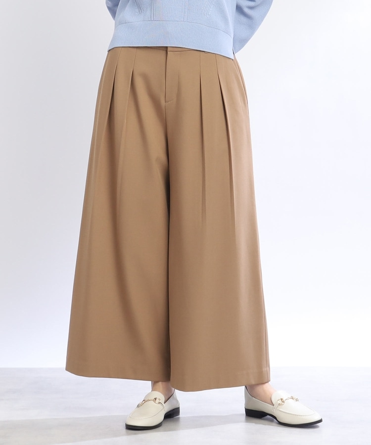 SALE/WEB限定カラーあり／洗える】ストレッチワイドクロップド