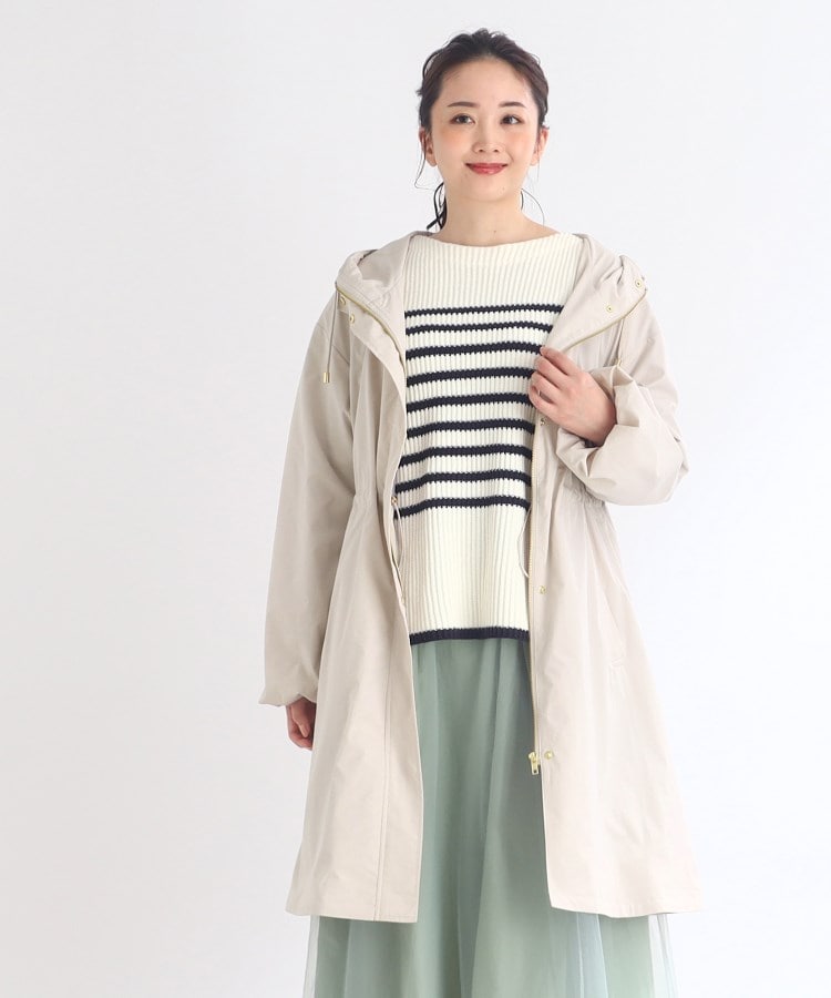 リフレクト(Reflect)の【E‐QUALITY/SALE/洗える】ロングタフタコート グレージュ(050)