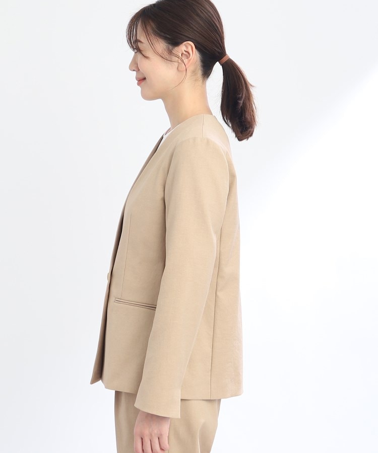 SALE/手洗い可／セットアップ可能】ノーカラーセミダブル