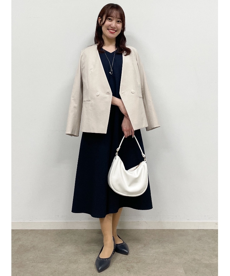 SALE/手洗い可/セットアップ可能】ノーカラーセミダブル SALE/手洗い可/セットアップ可能】ノーカラーセミダブル
