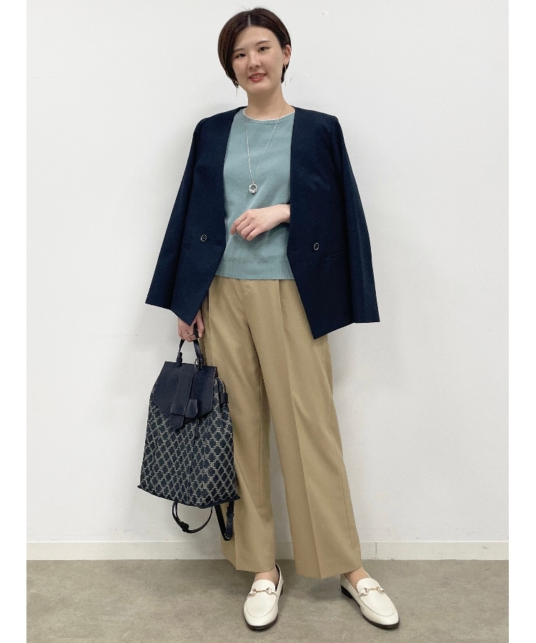 SALE/手洗い可/セットアップ可能】ノーカラーセミダブル SALE/手洗い可/セットアップ可能】ノーカラーセミダブル