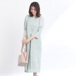 リフレクト(Reflect)の【SALE/WEB限定カラーあり／マシンウォッシュ可能】小花柄フィット＆フレアワンピース ミントグリーン(121)