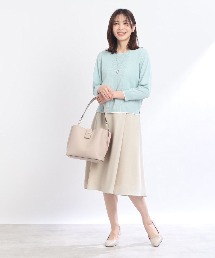 春SALE/マシンウォッシュ可能】キレイめフリュイドフレア