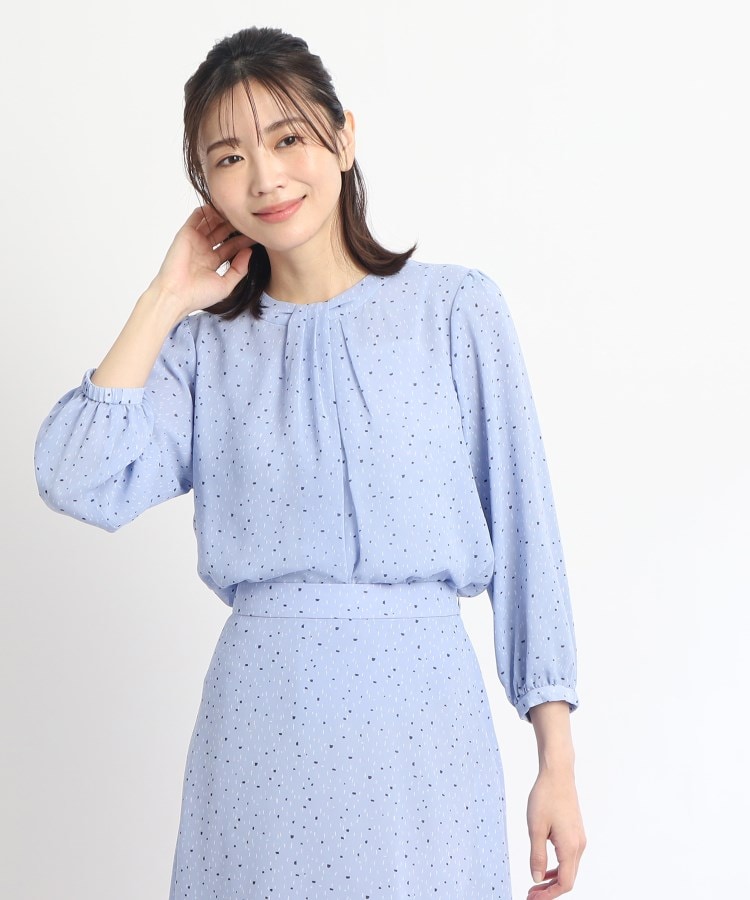 SALE/マシンウォッシュ/セットアップ可能】プリントシフォン SALE/マシンウォッシュ/セットアップ可能】プリントシフォン