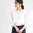 リフレクト(Reflect)の【SALE／接触冷感／洗える】ふんわりスリーブストライプブラウス9