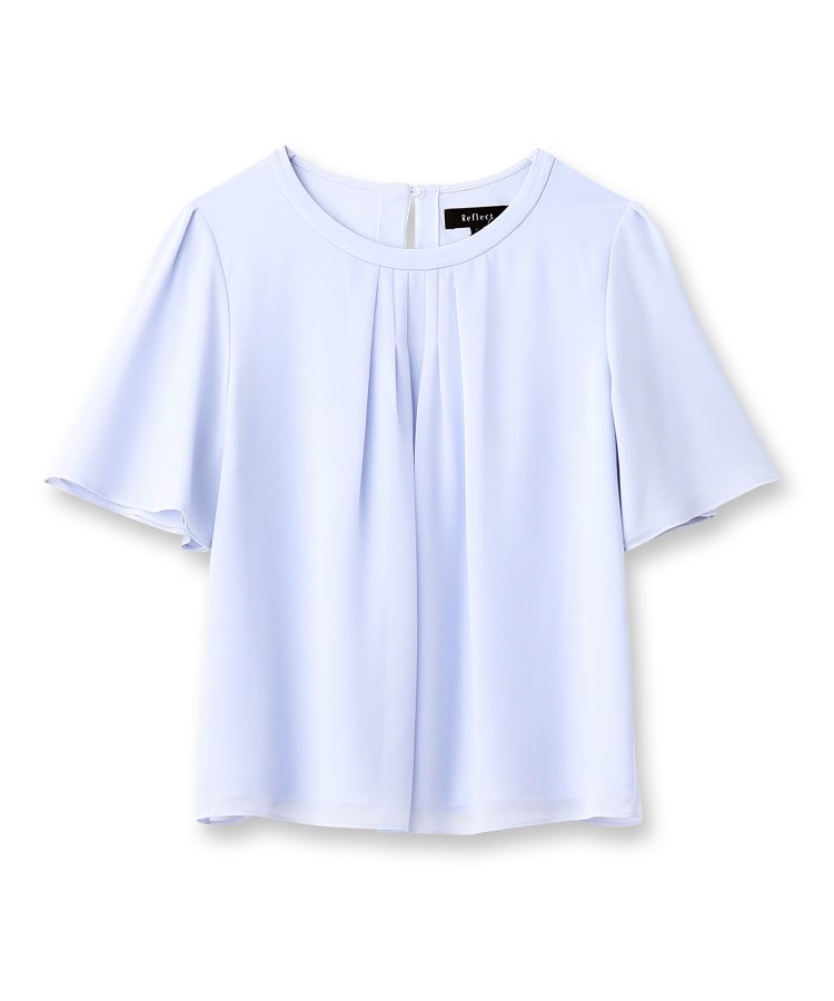 リフレクト(Reflect)の【夏SALE／マシンウォッシュ可能／UVカット／接触冷感】タックディティールブラウス1