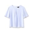 リフレクト(Reflect)の【夏SALE／マシンウォッシュ可能／UVカット／接触冷感】タックディティールブラウス1