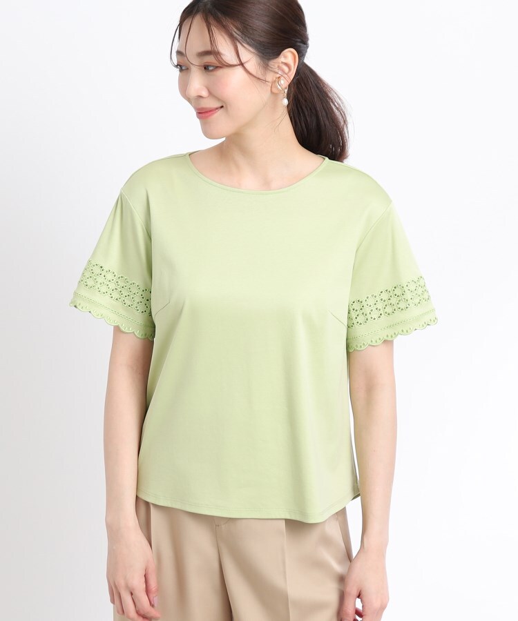リフレクト(Reflect)の【SALE／UVカット／接触冷感／洗える】刺繍スリーブTシャツ2