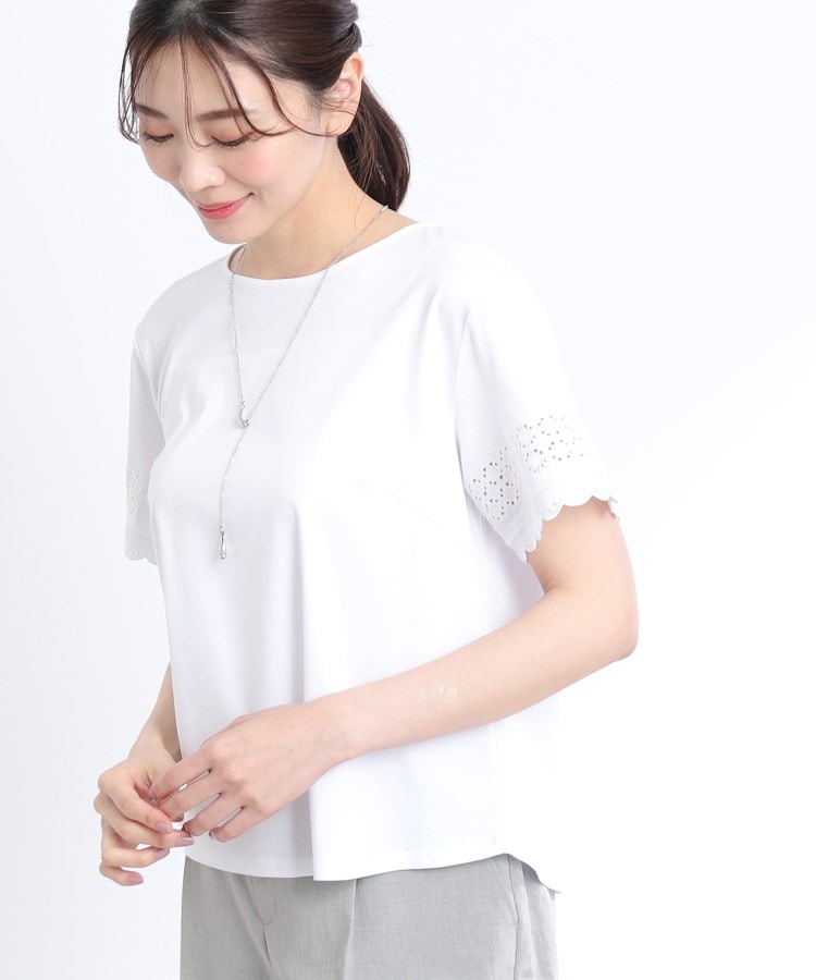 リフレクト(Reflect)の【UVカット／接触冷感／洗える】刺繍スリーブTシャツ10