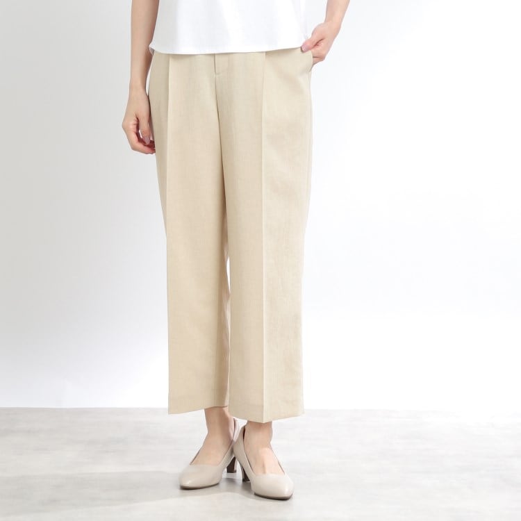 リフレクト(Reflect)の【夏SALE／マシンウォッシュ可／UVカット／セットアップ可能／夏の通勤におすすめ】ドライタッチストレートパンツ 6～9分丈パンツ