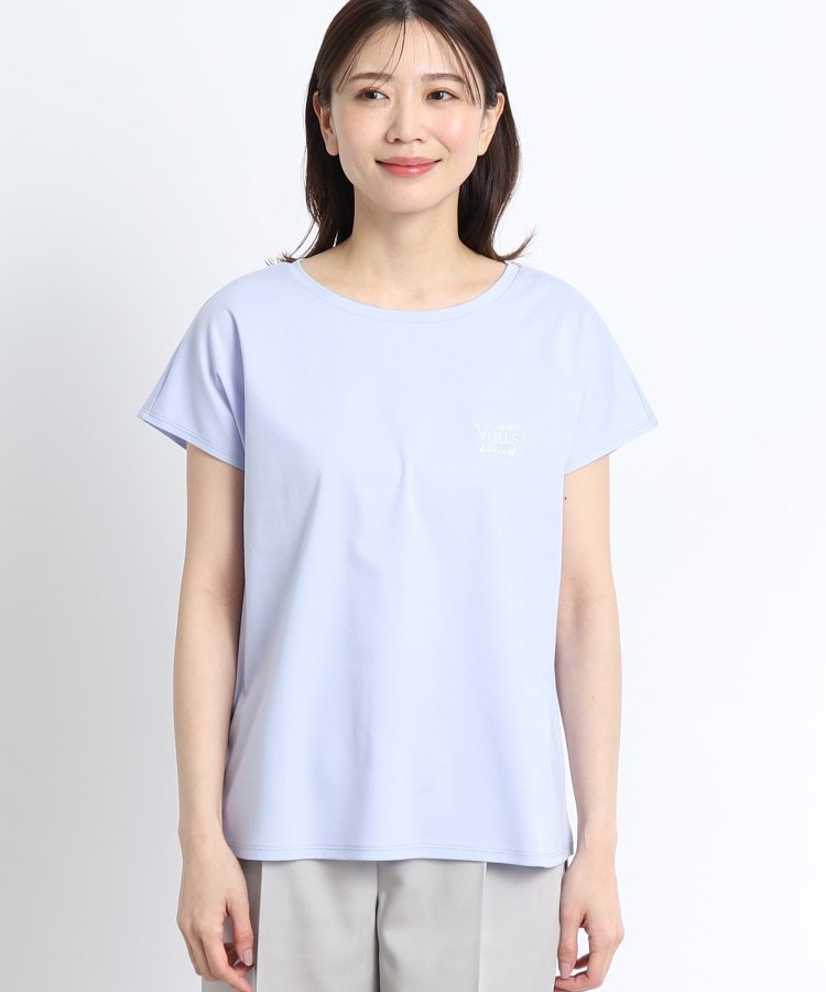 リフレクト(Reflect)の【SALE／マシンウォッシュ可能／UVカット／接触冷感】フレンチスリーブロゴTシャツ2